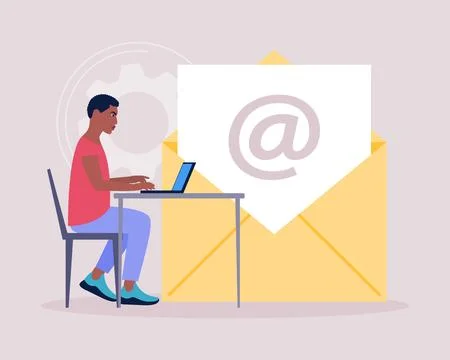 Contact us concept Stock Illustration