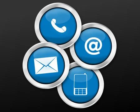 Contact us creative fresh design Stock Illustration