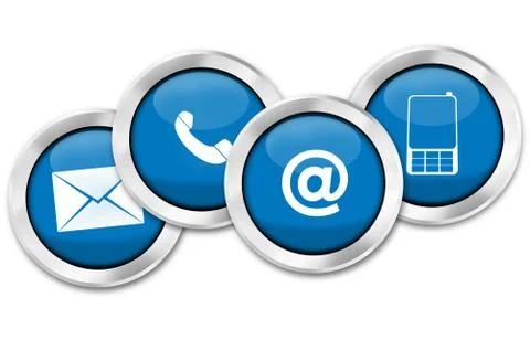 Contact us creative fresh design Illustrazione stock