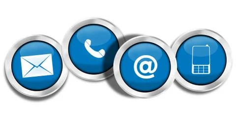 Contact us creative fresh design Stock Illustration