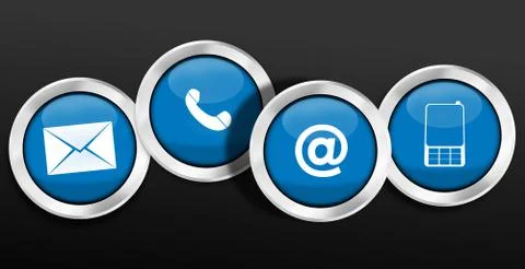 Contact us creative fresh design Stock Illustration