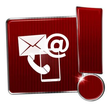 Contact us creative graphic design Stock Illustration