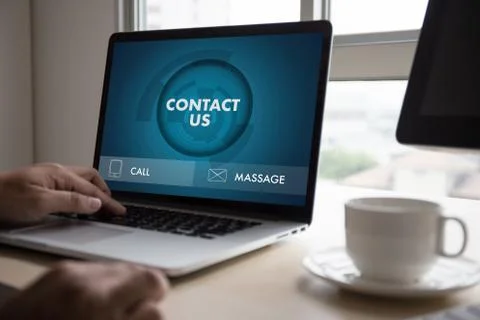 CONTACT US (Customer Support Hotline people CONNECT ) Call Customer Support Stock Photos