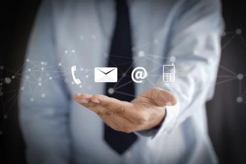 CONTACT US (Customer Support Hotline people CONNECT ) Call Customer Support Foto stock