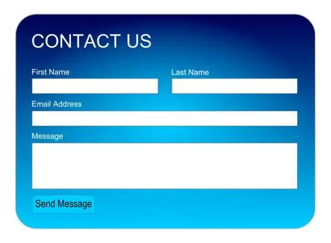 Contact us form or Feedback form – illustration Stock Illustration