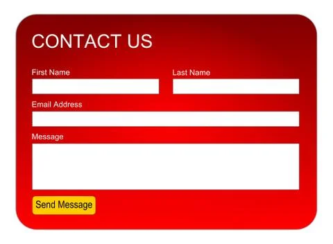 Contact us form or Feedback form - illustration Stock Illustration