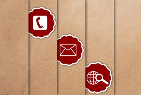 Contact us icon Stock-Illustration