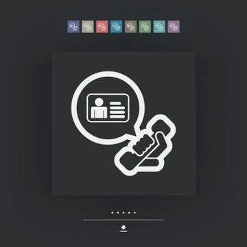 Contact us icon Stock Illustration