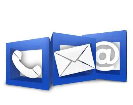 Contact us icon symbol creative design Stock Illustration