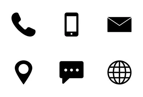 Contact us icon vector isolated on white background. business card contact .. Illustrazione stock