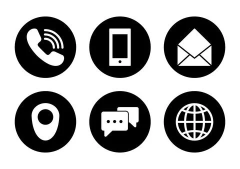 Contact us icon vector isolated on white background. business card contact .. Stock Illustration