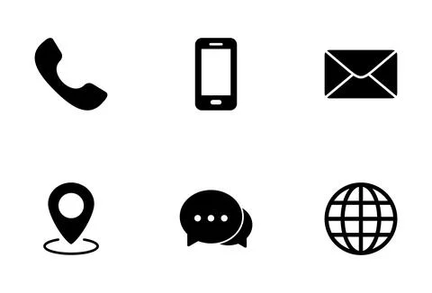 Contact us icon vector isolated on white background. business card contact .. Stock Illustration