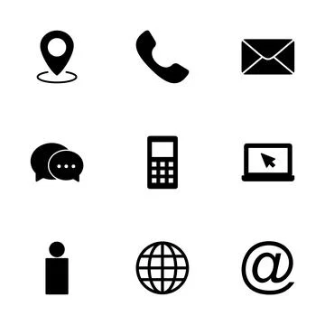 Contact us icon vector isolated on white background. business card contact .. Stock Illustration
