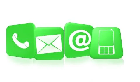 Contact us icons Stock Illustration