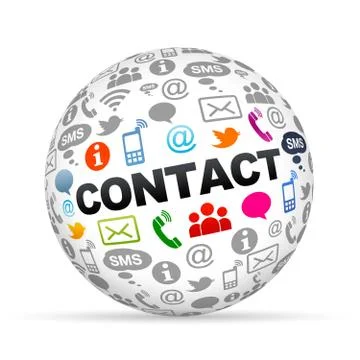 Contact us Stock Illustration