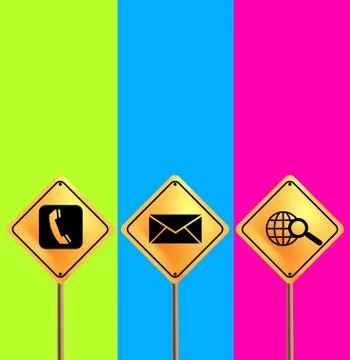 Contact us 스톡 일러스트