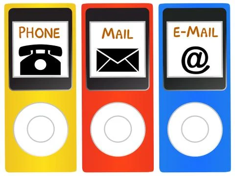 Contact us Stock-Illustration