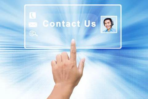 Contact Us Stock Illustration