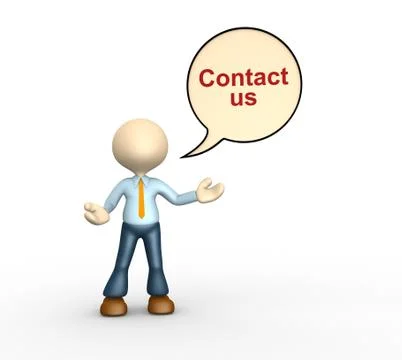 Contact us Stock-Illustration