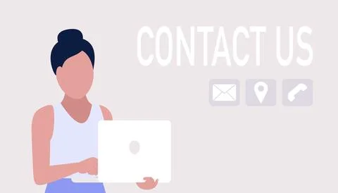 Contact us Stock Illustration