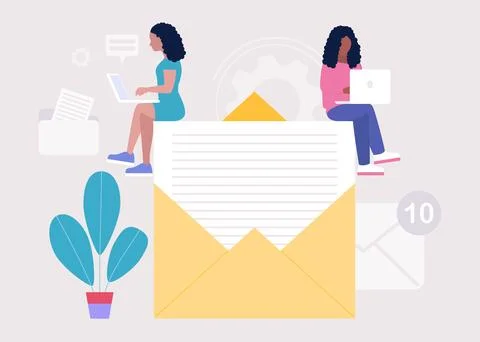 Contact us Stock Illustration