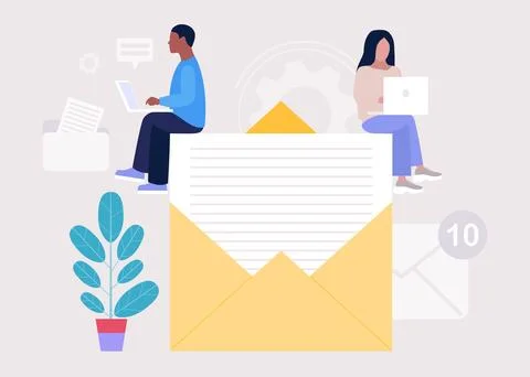Contact us Stock Illustration