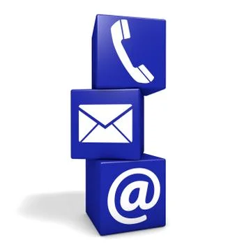 Contact us internet concept Stock Illustration
