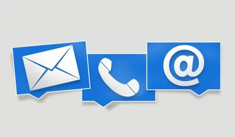 Contact Us message Stock Illustration