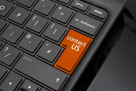 Contact us return key Stock Photos