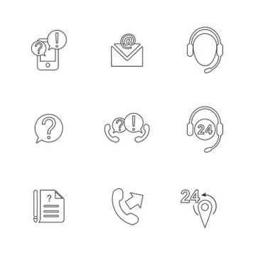 Contact us. Strokes not expanded. Outlines not converted to objects Stock Illustration