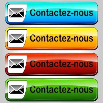 Contact us web buttons Stock Illustration