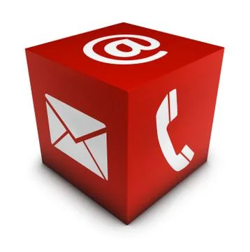 Contact us web concept Stock Illustration