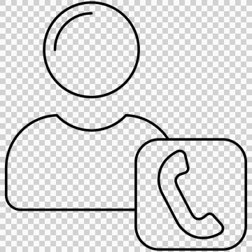 Contact user Illustrazione stock