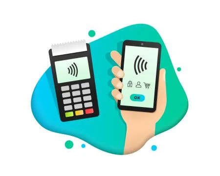 Contactless and mobile payment Stock Illustration