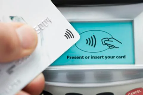 Contactless Card Payment Stock Photos