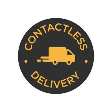 Contactless delivery icon. Stock Illustration