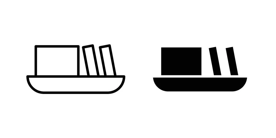 Contactless infrared thermometer icon vector concepts, line and silhouette .. Stock Illustration