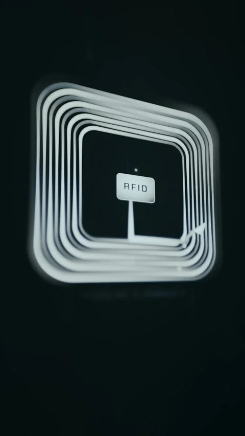 Contactless Payment Computing - Digital Concept Close Up Vídeo Stock 336404664