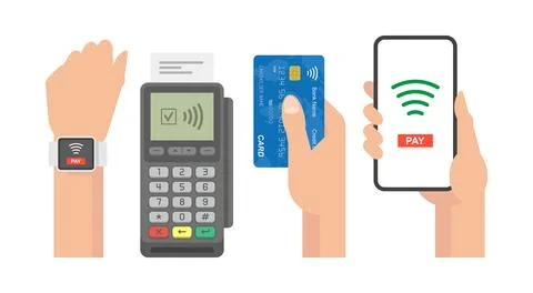 Contactless Payment Concept Stock Illustration