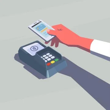 Contactless payment. Stock Illustration