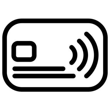 Contactless Payment- Mobile Wallet Icon- Banking App Symbol 스톡 일러스트