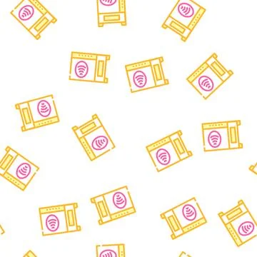 Contactless payment pay pass vector seamless pattern Stockillustratie