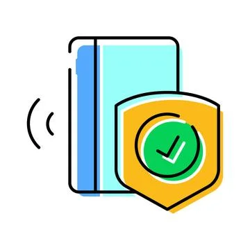 Contactless payment security and data protection Stock Illustration