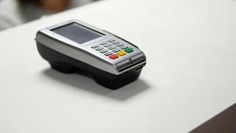 Contactless Payment with Smartphone Stock Footage 91189529