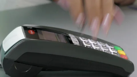 Contactless Payment With A Smartphone Using Nfc Technology Stock Footage 91239555