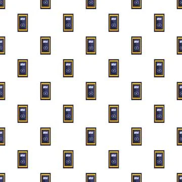 Contactless payment terminal pattern for seamless transactions Illustrazione stock