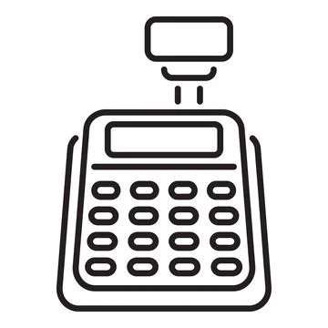 Contactless payment terminal processing transaction with nfc technology Stockillustratie