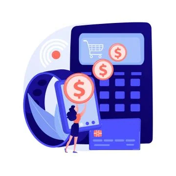 Contactless payment vector concept metaphor Stock Illustration