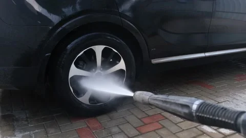 Contactless Washing Auto Stock-Footage 195981811