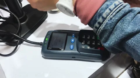 Contactless Watch pay Stock Footage 143870509